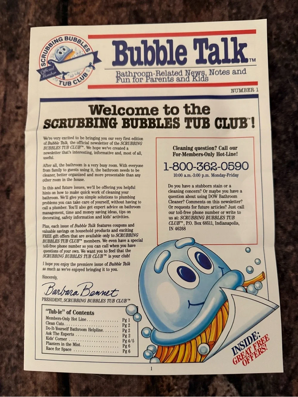 Vintage 1992 DowBrands Scrubbing Bubbles Tub-Complete Set
